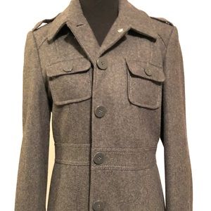 Gray Wool Blend coat by Kenneth Cole Reaction